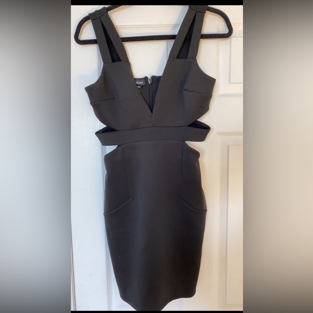 Bebe Black Cut Out Mini Dress – Size Small